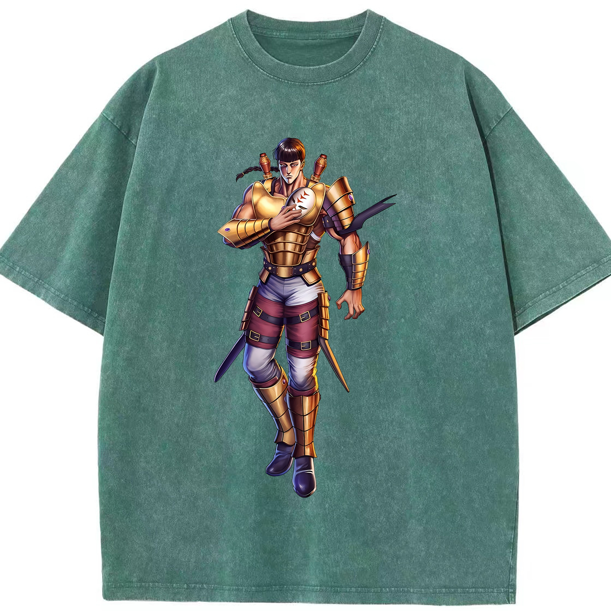 （画像用） 北斗の拳 Fist of the North Star 綿100% ヴィンテージ風 半袖Tシャツ（フロントプリント）
